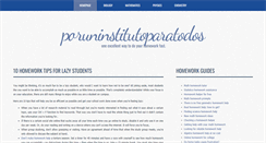 Desktop Screenshot of poruninstitutoparatodos.com